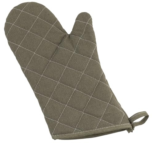 Winco Flame Resistant Oven Mitt, 13-Inch, Sage Green