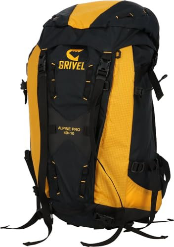 Grivel Alpine Pro 40+10 Gelb-Schwarz, Kletterrucksack und Seilsack, Größe 40+10l - Farbe Black - Yellow