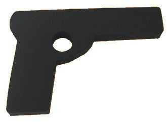 Gummipistole/Übungspistole/Trainingspistole, schwarz