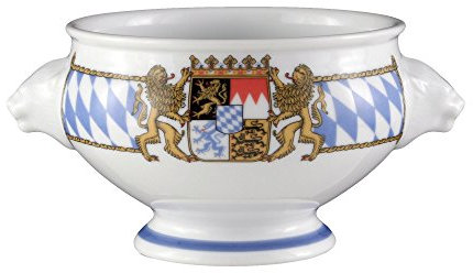 Seltmann Weiden 001.455849 Compact Bayern - Löwenkopfterrine/Terrine/Suppenterrine - 0,50 l - Porzellan