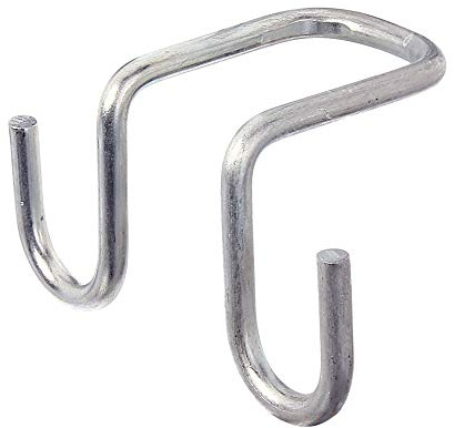 Alberts 802615 Leiterhaken | mit zwei Größen | sendzimirverzinkt | Innenbreite 30 mm | Tiefe 60 / 82 mm | 2er Set