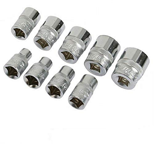 Silverline 427562 9-piece 3/8 Drive Imperial Socket Set