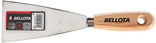 Bellota 5893-60 - Espátula de acero inoxidable mango madera, 60 mm