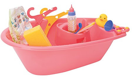 Heless 713 - Große Badewanne mit viel Zubehör, ca. 51 cm