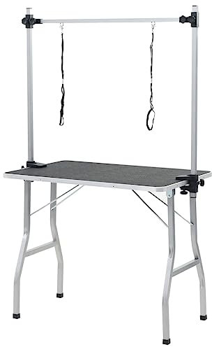 vidaXL Trimmtisch 2 Schlingen Hunde Katze Hundepflege Schertisch Pflegetisch