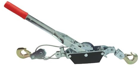 Autobest Treuil Manuel Tire Fort portatif, capacité 1T, Longueur de Cable 1,80 m