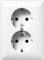 Jung AS5020KIUWW Schuko -Steckdose 2-Fach