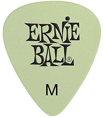 Ernie Ball Lot de 12 médiators moyens fluorescents, en cellulose