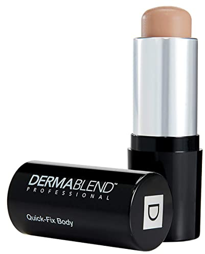 Dermablend Quick-Fix Body Makeup Full Coverage Foundation Stick, Water-Resistant Body Concealer for Imperfections & Tattoos, 0.42 Oz