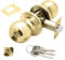WOLFPACK LINEA PROFESIONAL - Pomo Puerta Con Llave Ambos Lados Latonado.
