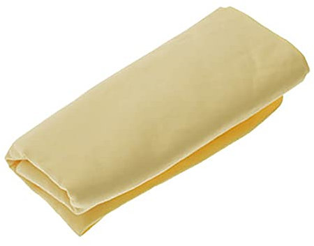 sourcing map Lumière Jaune-Auto-nettoyant Peau de Chamois synthétique