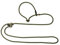 Mystique® Hunting Profi lautlos Umhängeleine 8mm mit Zugbegrenzung 280cm Jäger-grün/orange