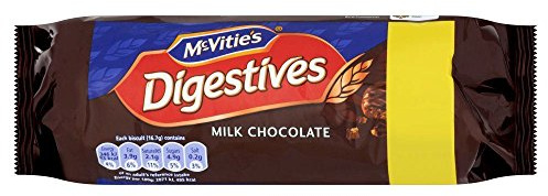 Mcvitie's - Biscuits Digestives - au chocolat au lait - lot de 4 paquets de 300 g