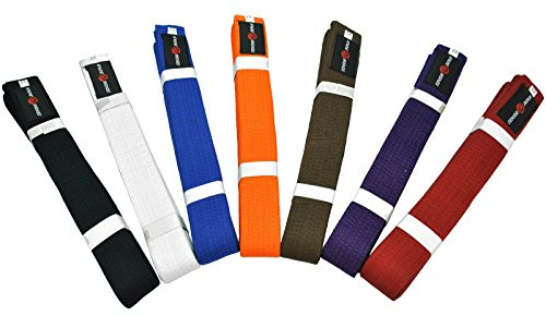 Senshi Japan Karate Aikido Belt - Made From 100% Cotton - Perfect Belts For Any Martial Art, Karate, Aikido, Judo, Thai Boxing, Shotokan, Taekwondo - Ideal For Training & Competition (Red, 280 CM)