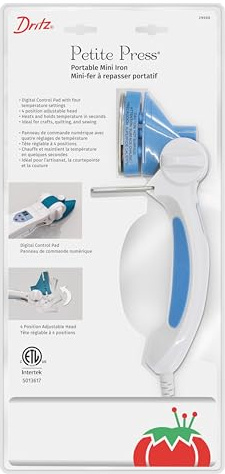 Dritz 29500 Petite Press Portable Mini Iron,White