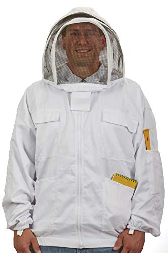 Little Giant® Deluxe Beekeeping Jacket | Protective Bee Suit Jacket with Hood | Easy to Remove and Use | XL