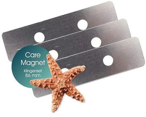 TUNZE Edelstahlklingen I 3 Ersatzklingen für TUNZE Care Magnet I abgerundete Klingen für Aquarienreiniger I schlanker Scheibenreiniger mit stark minimierter Kratzgefahr I Aquariumglas-Reiniger