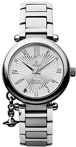 Vivienne Westwood Orb Women's Quartz Watch with Silver Dial Analogue Display and Silver Stainless Steel Bracelet VV006SL