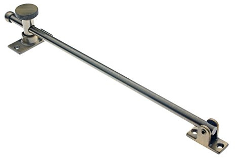 idh by St. Simons 21002-005 Professional Grade Quality Genuine Solid Brass Casement Adjuster, 12-Inch, Antique Brass