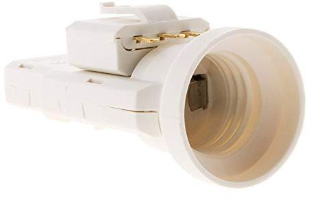 Douille avec Fiche DCL 6A 250V B22 - Blanc - Zenitech