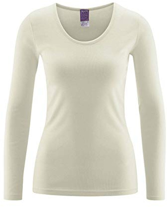 Living Crafts canottiera da donna a maniche lunghe, in cotone biologico neutro 40-42