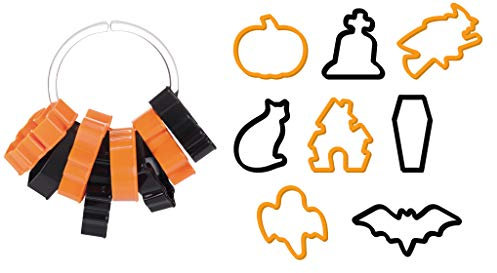 Tescoma 630907 , formine tagliabiscotti Delicia per Halloween, 8 pezzi, colori assortiti