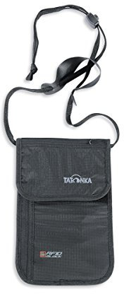 Tatonka Brustbeutel Skin Neck Pouch RFID B - Geldbeutel zum Umhängen mit TÜV-geprüfter RFID Blockierung - Bietet Platz für (EU-) Reisepass, Internationaler Führerschein, Kreditkarten, Bargeld, etc.