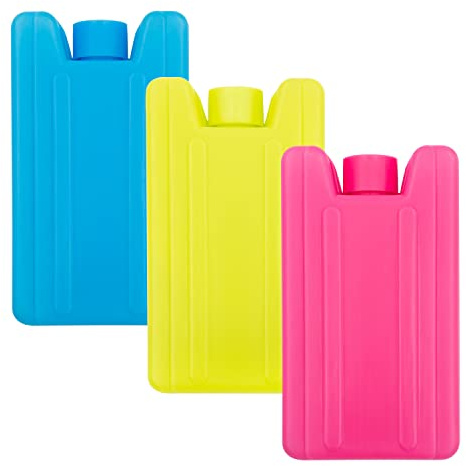 Milestone Camping Mini-accumulateurs de Froid 25160 ~ Pack de 3, Rose/Bleu/Citron Vert, 10,5 cm de Hauteur x 5,5 cm de Largeur x 2,2 cm de Profondeur, H10.5 x W5.5 x D2.2cm