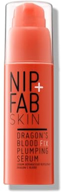 Nip+Fab Fresh, Dragon’s Blood Fix Plumping Serum for Face with Hyaluronic Acid, Pro-Age Serum, Hydrating, Moisturizing for Fine Lines and Wrinkles, 50 ml