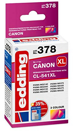 edding Druckerpatrone ersetzt Canon CL-541 XL Kompatibel Cyan, Magenta, Gelb EDD-378 18-378