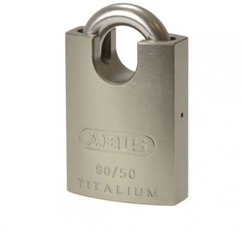 90RK/50 Titalium Vorhängeschloss Schließen Edelstahlbügel Carded...