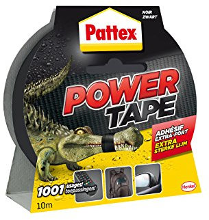 Pattex Power Tape Reparatur-Klebeband in Box, 10 m, Schwarz