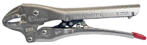 CH Hanson 10100 10-Inch Curved Jaw Self-Adjusting Locking Pliers