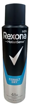 Rexona for Men Antiperspirant Deo Spray får dig att känna dig fräsch, torr och skyddad mot svett hela dagen Cobalt 48h skydd mot svett och dålig lukt, med unik MotionSense-teknologi 150 ML