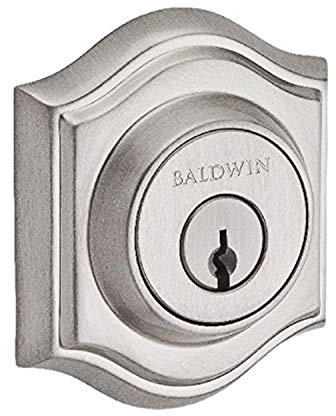 Baldwin Reserve Dctad150s Double Cylinder Traditional Arch Deadbolt With Smartkey Satin Nickel Finish