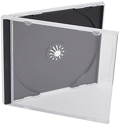 CD/DVD Jewel 10.4 mm Boîtiers pour 1 disque avec Plateau noir (Lot de 100) de la marque Dragon Trading®