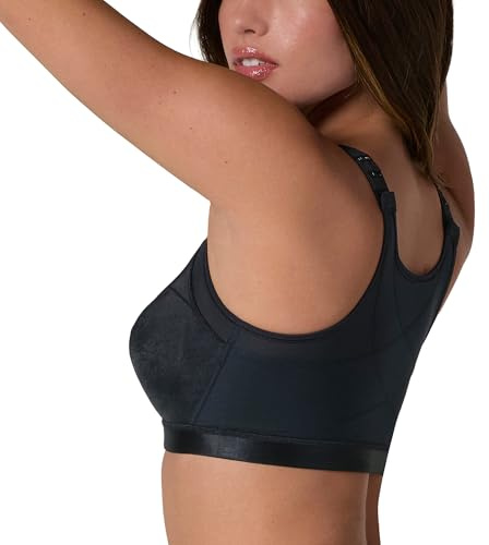 Leonisa Sujetador Corrector de Espalda Sin Aro Negro ES 90B