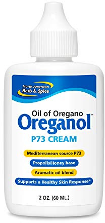 NORTH AMERICAN HERB & SPICE Oreganol P73 Cream - 2 oz. - Potent, Natural Moisturizer - Oreganol P73 Oregano Oil, Honey, Propolis, Royal Jelly, Oil of Hypercium, Lavender, Extra Virgin Olive Oil
