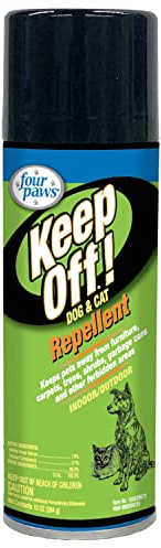 Four Paws Keep Off Pet Repellent Spray for Outdoors & Indoors, Dog & Cat Chew & Scratch Deterrent, 10 oz.