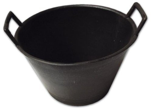 Secchio per Muratore in Pvc Maurer misura 34 cm 2 Manici colore Nero
