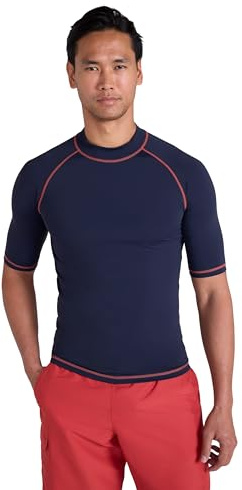 Mountain Warehouse Mens UPF50 UV Short Sleeve Rash Vest Cobalt L