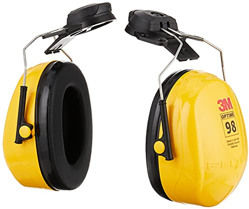 3M Helmet Attachable, Medium, Yellow, 1 Count (Pack of 1)