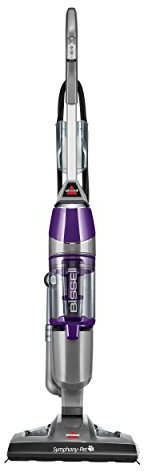 Bissell Symphony Pet Steam Mop and Steam Vacuum Cleaner for Hardwood and Tile Floors, with Microfiber Mop Pads, 1543A,Purple
