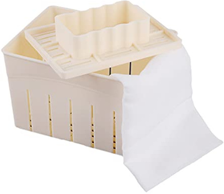 Mangocore Tofu Press Mould DIY Homemade Tofu Maker Pressing Mold Kit + Cheese Cloth Kitchen Tool tofu Mold