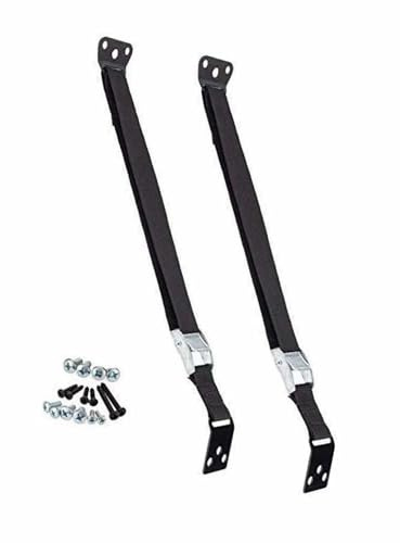 Safety Innovations Heavy Duty TV and Furniture Straps - Baby Proofing Anti Tip Straps for Child and Baby Safety - Expert Designed Strap Anchors Furniture to Walls to Prevent Tip-Overs 2Pk (Black)