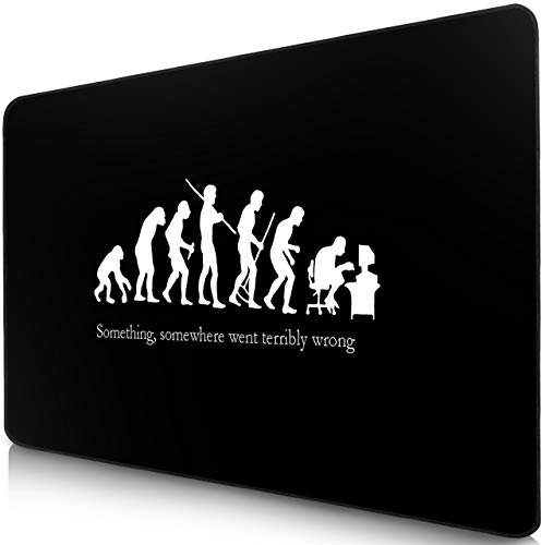SIDORENKO Tappetino Mouse - 280 x 200 x 2mm - Mouse Pad Gaming - Bordi cuciti I Base in Gomma Antiscivolo I Blu