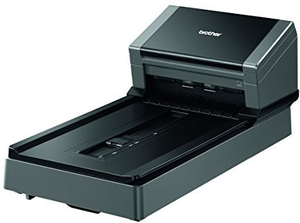 Brother PDS-5000F Document Scanner, Professional High Speed Scanner, PC Connected, 2 Sided Scanning, Desktop With Flatbed, Advanced Image Processing, UK Plug