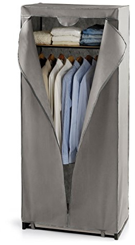 Perfetto Più Gastone Armadietto, Tessuto, Cenere, 80x50x180 cm