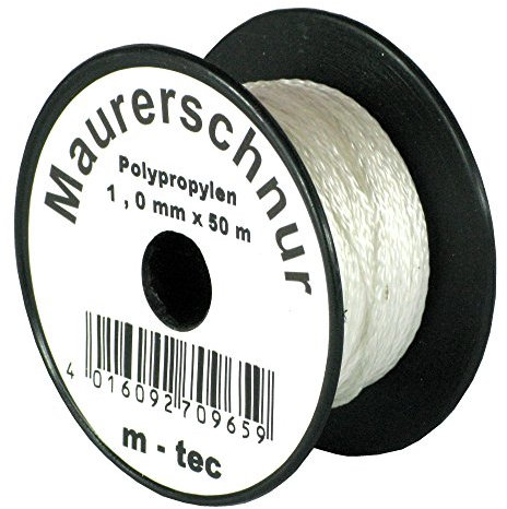 Lot-Maurerschnur 50 m x Ø 1,0 mm Weiss