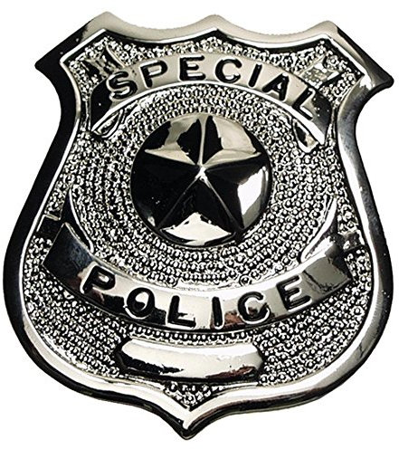 Unbekannt Abzeichen Special Police metall silber